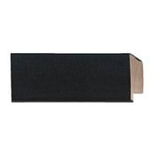 Picture Frame Moulding Wood 100Ft Bundle - Contemporary Black Finish - 0.75" Width - 1/2" Rabbet
