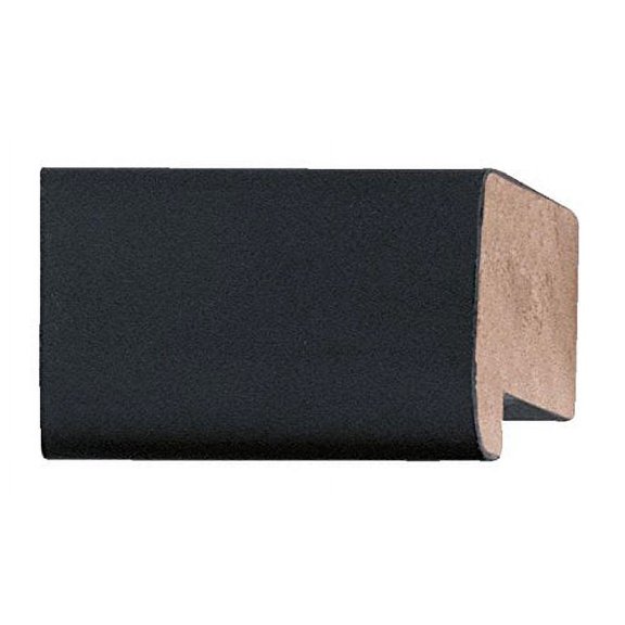 Picture Frame Moulding (Wood) 100Ft Bundle - Contemporary Black Finish - 1.25" Width - 3/4" Rabbet
