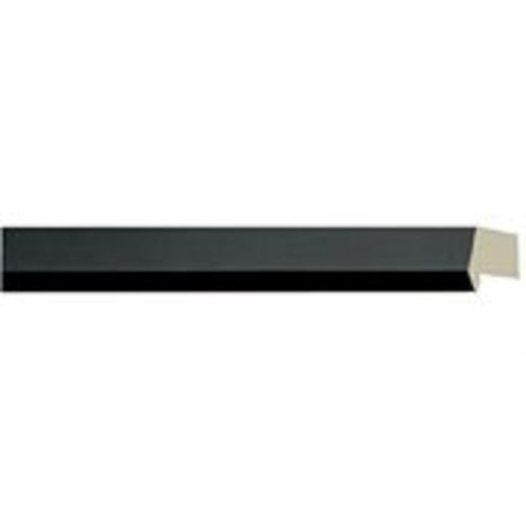 Picture Frame Moulding (Wood) 100Ft Bundle - Contemporary Black Finish - 1" Width - 1 5/16" Rabbet