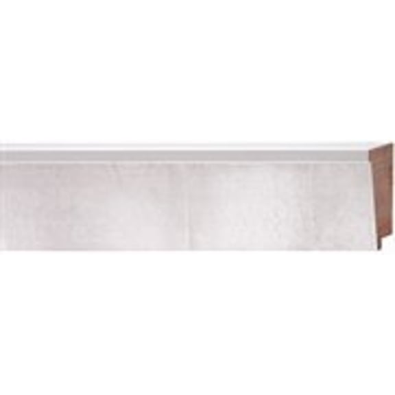 Picture Frame Moulding (Wood) 100Ft Bundle - Contemporary Silver Finish - 2.5" Width - 7/16" Rabbet