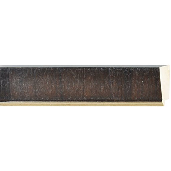 Picture Frame Moulding (Wood) 100Ft Bundle - Contemporary Walnut Finish - 2.375" Width - 9/16"