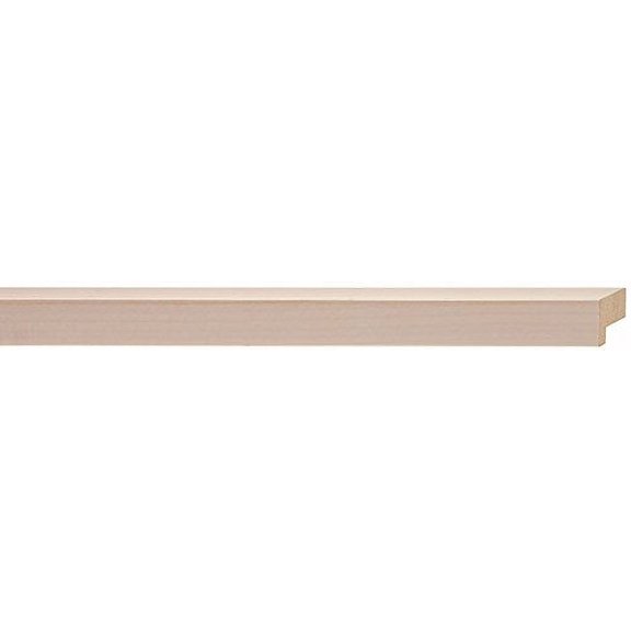 Picture Frame Moulding (Wood) 100Ft Bundle - Contemporary White Washed Finish - 0.75" Width - 1/2"