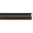 thumbnail image 1 of Picture Frame Moulding (Wood) 100Ft Bundle - Ornate Black Finish - 2.5" Width - 3/8" Rabbet Depth, 1 of 3