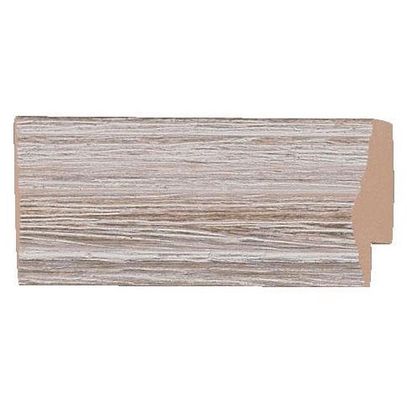 Picture Frame Moulding (Wood) 100Ft Bundle - Rustic White Washed Finish - 1" Width - 7/16" Rabbet