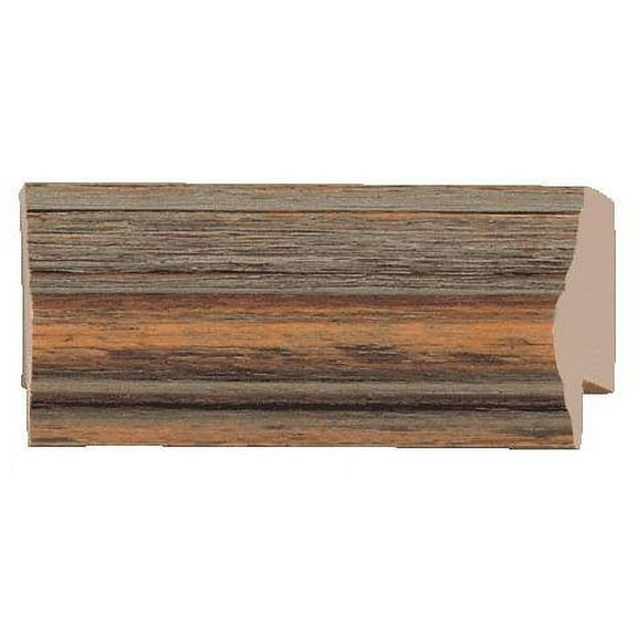 Picture Frame Moulding (Wood) 100Ft Bundle - Rustic Wood Finish - 1" Width - 9/16" Rabbet Depth