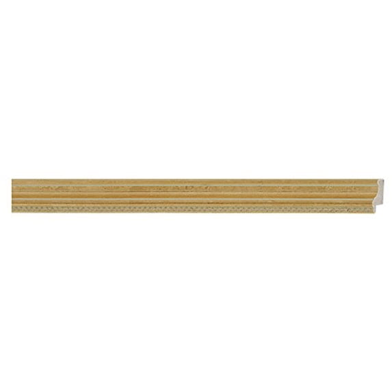 Picture Frame Moulding (Wood) 100Ft Bundle - Traditional Gold Finish - 1" Width - 1/2" Rabbet Depth