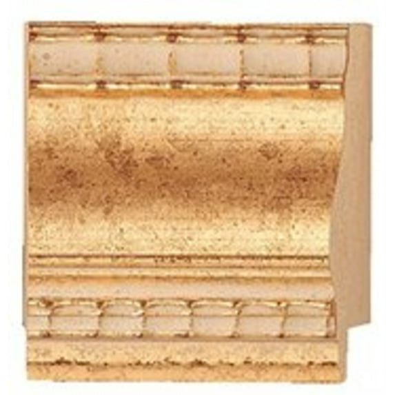 Picture Frame Moulding (Wood) 100Ft Bundle - Traditional Gold Finish - 2.5" Width - 1/2" Rabbet