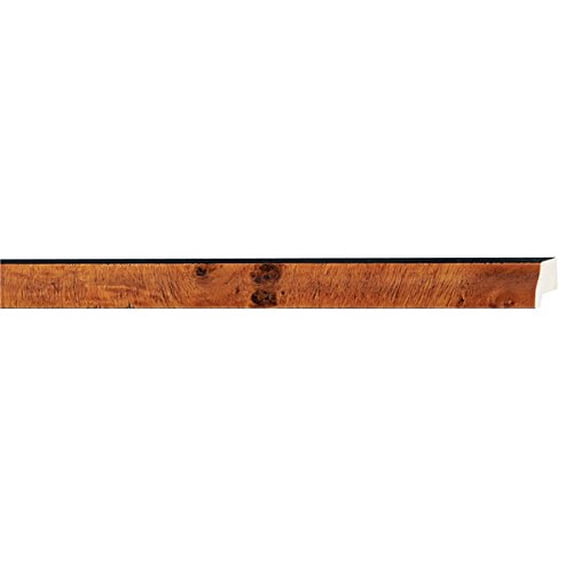 Picture Frame Moulding (Wood) 100Ft Bundle - Traditional Honey Pecan Finish - 0.75" Width - 1/2"