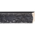 thumbnail image 1 of Picture Frame Moulding (Wood) 100Ft Bundle - Traditional Pewter Finish - 3.25" Width - 3/4" Rabbet, 1 of 3