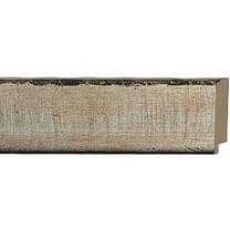 Picture Frame Moulding (Wood) 100Ft Bundle - Traditional Silver Finish - 2.25" Width - 11/16"