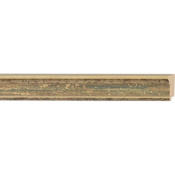 Picture Frame Moulding (Wood) 100Ft Bundle - Traditional Wheat/Oatmeal Finish - 1.5" Width - 7/16"