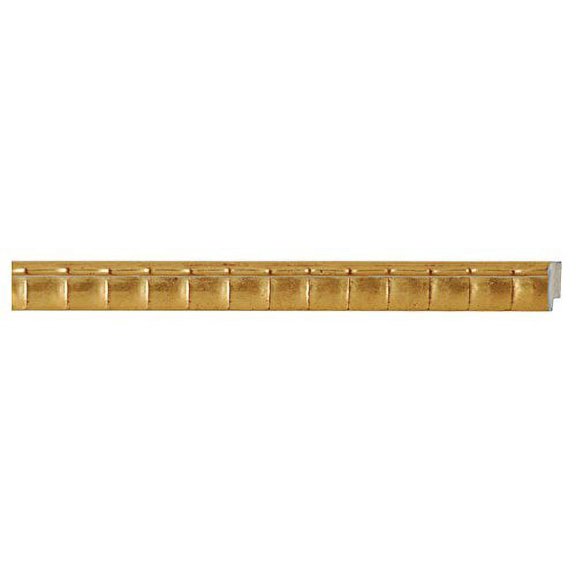 Picture Frame Moulding (Wood) 18Ft Bundle - Bamboo Gold Finish - 1" Width - 3/8" Rabbet Depth