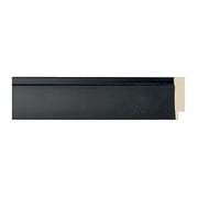 Picture Frame Moulding Wood 18Ft Bundle - Contemporary Black Finish - 1.5" Width - 1/2" Rabbet