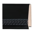 thumbnail image 1 of Picture Frame Moulding (Wood) 18Ft Bundle - Contemporary Black Finish - 2" Width - 1/2" Rabbet, 1 of 3