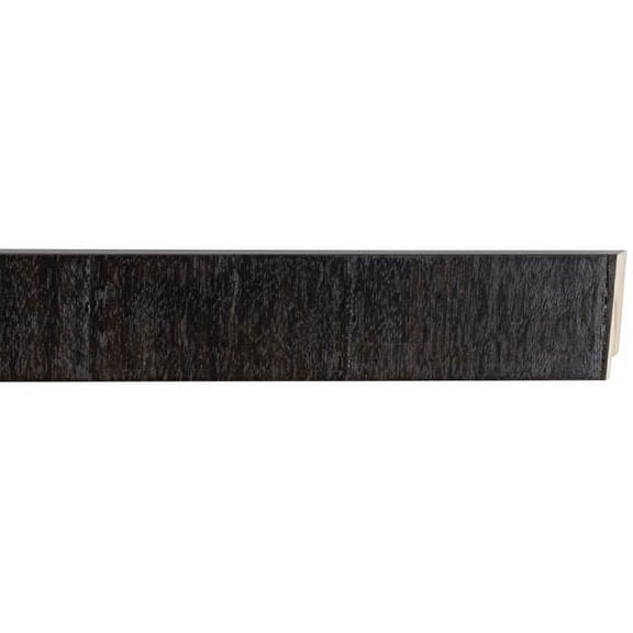 Picture Frame Moulding (Wood) 18Ft Bundle - Contemporary Black Finish - 2" Width - 9/16" Rabbet