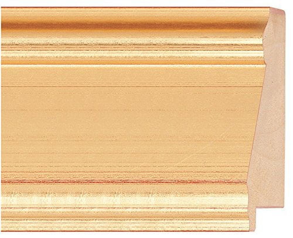 Picture Frame Moulding (Wood) 18Ft Bundle Contemporary Gold Finish
