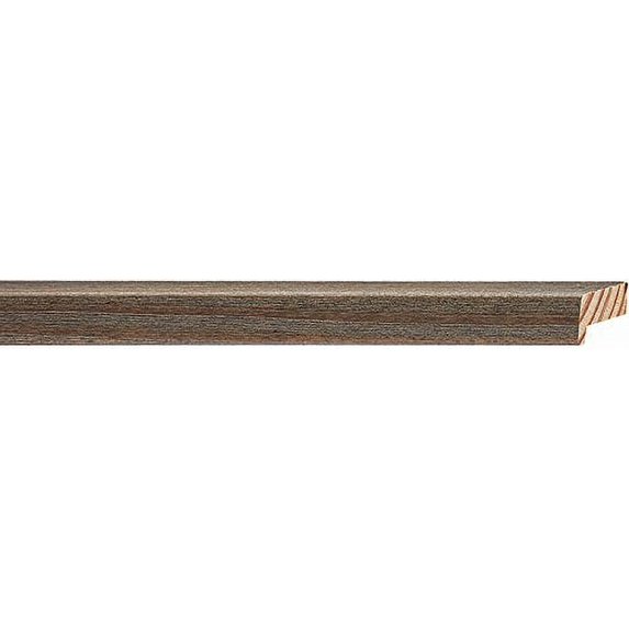 Picture Frame Moulding (Wood) 18Ft Bundle - Distressed/Aged Walnut Finish - 0.75" Width - 1 1/16"