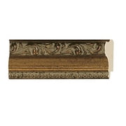 Picture Frame Moulding Wood 18Ft Bundle - Ornate Antique Gold Finish - 1.25 Width - 3/8 Rabbet