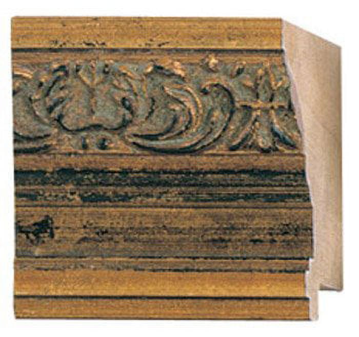 Picture Frame Moulding (Wood) 18Ft Bundle Ornate Gold Finish 2