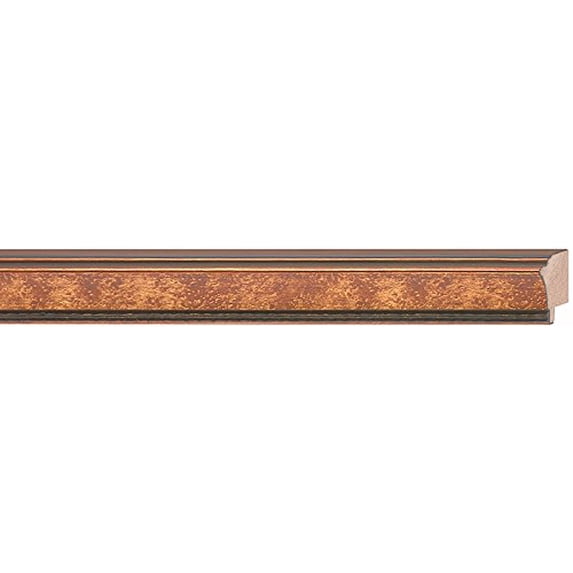 Picture Frame Moulding (Wood) 18Ft Bundle - Traditional Antique Gold Finish - 1.125" Width - 3/8"