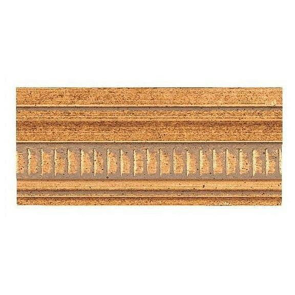 Picture Frame Moulding (Wood) 18Ft Bundle - Traditional Antique Gold Finish - 1" Width - 5/16"