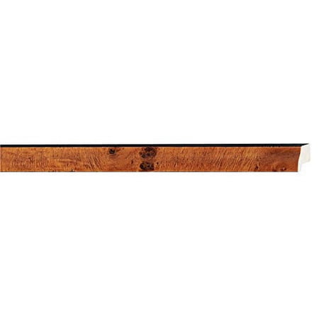 Picture Frame Moulding (Wood) 18Ft Bundle - Traditional Honey Pecan Finish - 0.75" Width - 1/2"