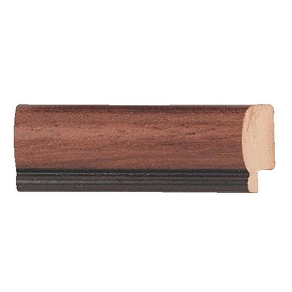 Picture Frame Moulding (Wood) 18Ft Bundle - Traditional Mahogany Finish - 0.75" Width - 5/16"