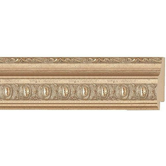 Picture Frame Moulding (Wood) 18Ft Bundle - Traditional Silver Finish - 2" Width - 1/2" Rabbet