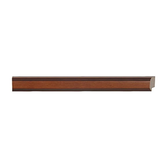 Picture Frame Moulding (Wood) 18Ft Bundle - Traditional Walnut Finish - 1.125" Width - 1/2" Rabbet