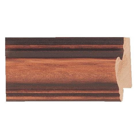 Picture Frame Moulding (Wood) 18Ft Bundle - Traditional Walnut Finish - 1.25" Width - 7/16" Rabbet