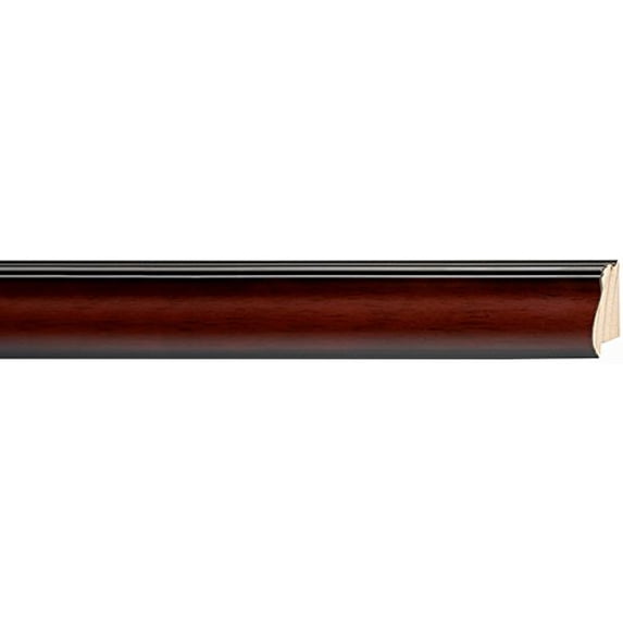 Picture Frame Moulding (Wood) 18Ft Bundle - Traditional Walnut Finish - 1.625" Width - 5/8" Rabbet