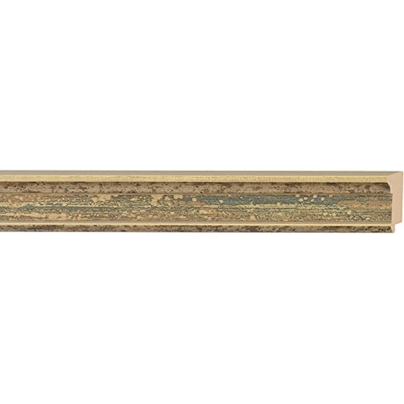 Picture Frame Moulding (Wood) 18Ft Bundle - Traditional Wheat/Oatmeal Finish - 1.5" Width - 7/16"