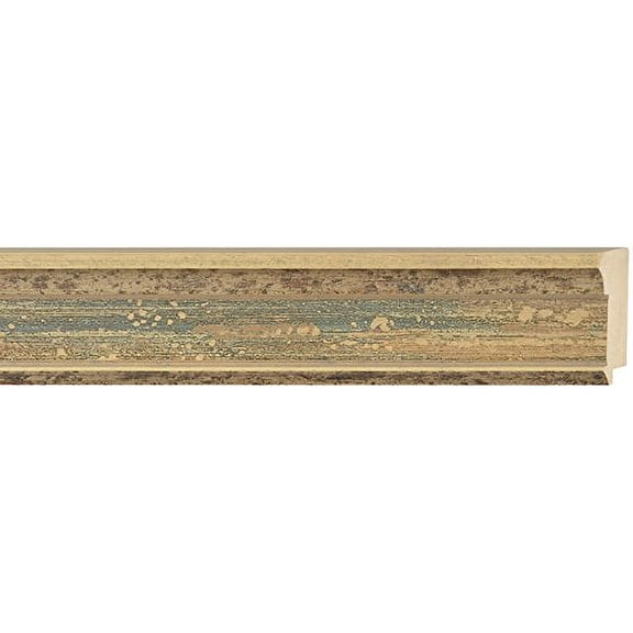 Picture Frame Moulding (Wood) 18Ft Bundle - Traditional Wheat/Oatmeal Finish - 2.125" Width - 7/16"
