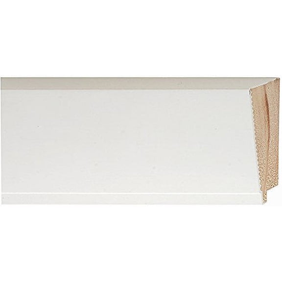 Picture Frame Moulding (Wood) 18Ft Bundle - Traditional White Finish - 3.25" Width - 1/2" Rabbet