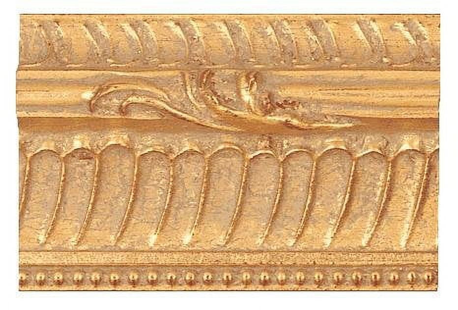 Picture Frame Moulding (Wood) 18Ft Bundle Ornate Gold Finish 1.5