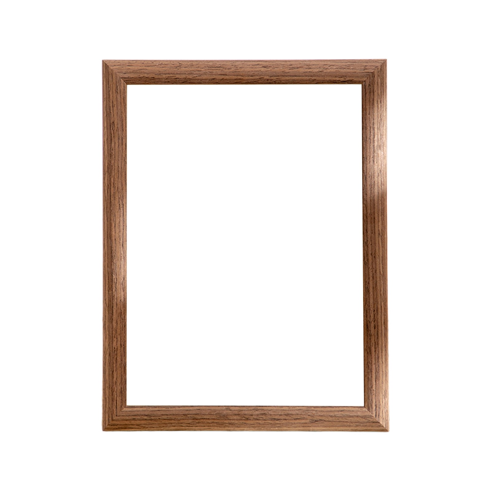 Fisnish 9x11 Picture Frame Brown - Solid MDF Wood Poster Frame With Plexiglass, Horizontal Or Vertical