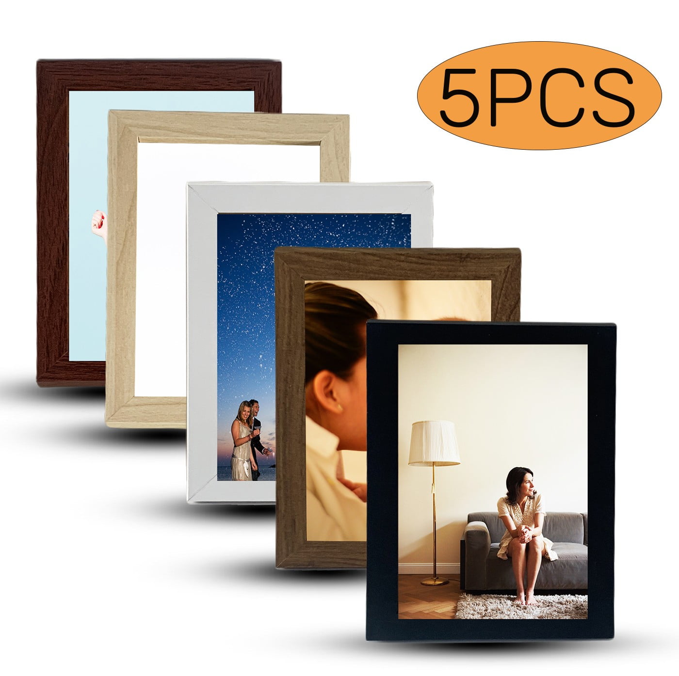 Picture Frame Rustic Farmhouse Décor Woodgrain Photo Frames Collage