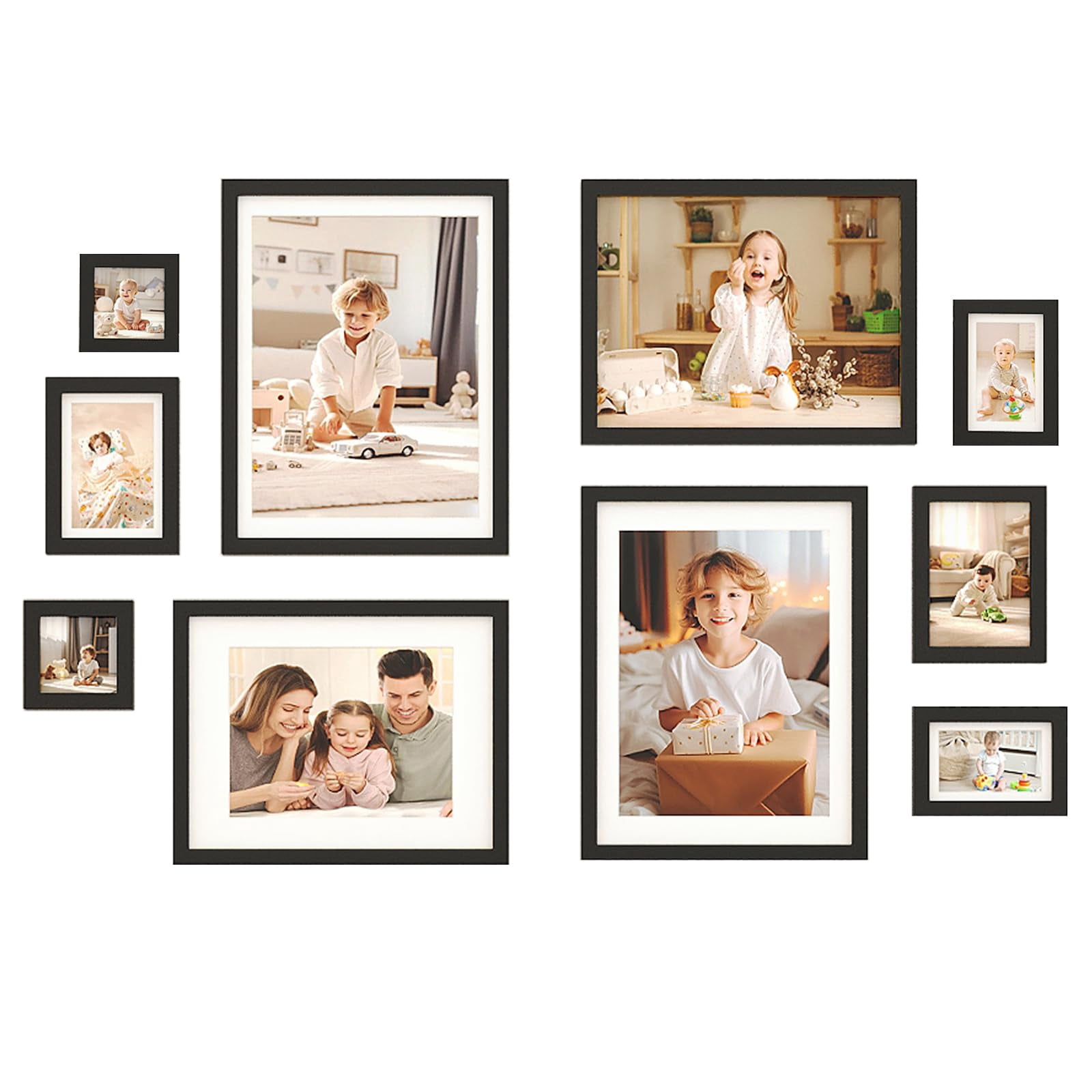 Picture Frame Set 10 Pack Frames Collwall Decor With Two 12x16 11x14 ...
