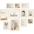 thumbnail image 1 of Picture Frame Set 12 Pack, Picture Frames Collage Wall Decor with Two 8x10, Four 5x7, Four 4x6, Two 4x4 for Wall and Tabletop, Made of Solid Wood, Covered by Plexiglass, Natural Wood, 1 of 15