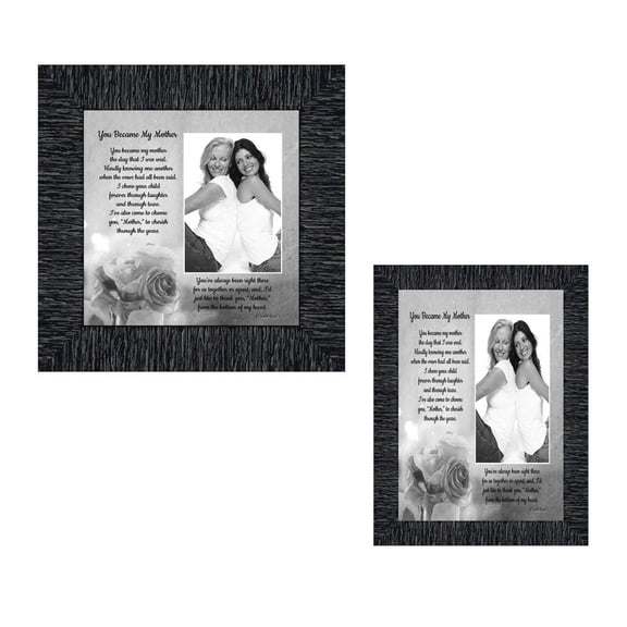 Picture Frame Set, 2 Piece Customizable Gallery Multi pack, 1-5x7, 1-8x8, for Tabletop or Wall Display
