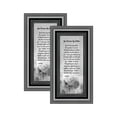 thumbnail image 1 of Picture Frame Set, 2 Piece Customizable Gallery Multi pack, 2-4x10, for Tabletop or Wall Display, 1 of 6