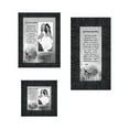 thumbnail image 1 of Picture Frame Set, 3 Piece Customizable Gallery Multi pack, 1-5x7, 1-4x10, 1-4x4, for Tabletop or Wall Display, 1 of 6