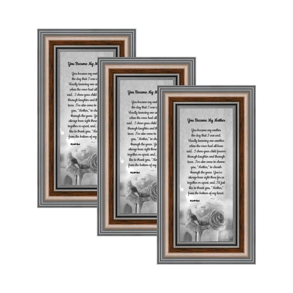 Picture Frame Set, 3 Piece Customizable Gallery Multi pack, 3-4x10, for Tabletop or Wall Display
