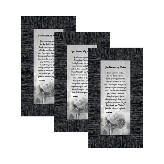 Picture Frame Set, 3 Piece Customizable Gallery Multi pack, 3-4x10, for Tabletop or Wall Display