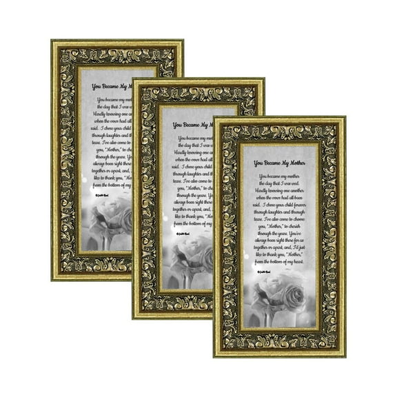 Picture Frame Set, 3 Piece Customizable Gallery Multi pack, 3-4x10, for Tabletop or Wall Display
