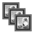 thumbnail image 1 of Picture Frame Set, 3 Piece Customizable Gallery Multi pack, 3-8x8, for Tabletop or Wall Display, 1 of 6