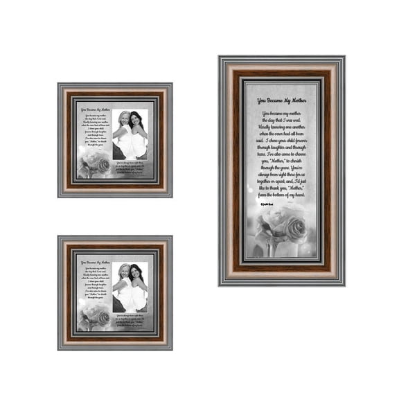 Picture Frame Set, 3 Piece Customizable Multi pack, 1-4x10, 2-4x4, for Instagram Photo Wall Gallery or Tabletop Display
