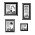 thumbnail image 1 of Picture Frame Set, 4 Piece Customizable Gallery Multi pack, 1-5x7, 1-8x8, 1-4x10, 1-4x4, for Tabletop or Wall Display, 1 of 6