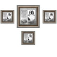 thumbnail image 1 of Picture Frame Set, 4 Piece Customizable Multi pack, 1-8x8, 3-4x4, for Instagram Photo Wall Gallery or Tabletop Display, 1 of 6