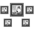 thumbnail image 1 of Picture Frame Set, 5 Piece Customizable Multi pack, 1-8x8, 4-4x4, for Instagram Photo Wall Gallery or Tabletop Display, 1 of 6